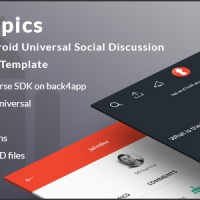 دانلود سورس Topics – Android Universal Social Discussion App Template