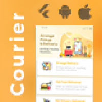 دانلود سورس Courier Delivery App| Custom Courier App| User App + Delivery App| Flutter Template| Courierone|