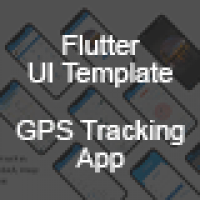دانلود سورس Flutter UI Template – GPS Tracking App
