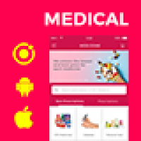 دانلود سورس Pharmacy eCommerce Android App + Online medicine iOS App Template| 2 Apps| HTML + CSS IONIC 3