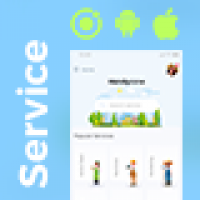 دانلود سورس Home Service Finder| Provider| Booking Android + iOS App Template|2 Apps| HTML+CSS IONIC 5 Handyzone