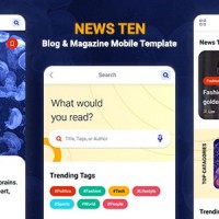 Newsten – Blog & Magazine Mobile HTML Template