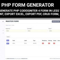 PHP Form Generator – Codeigniter 4 Form Master, Form Header Detail, User Management, Multi-language