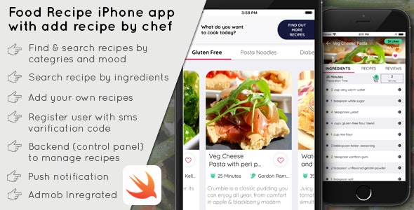 Food Recipe iPhone