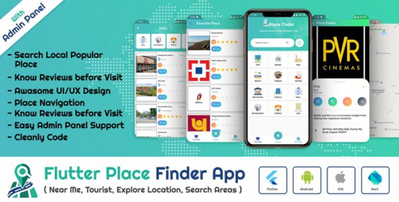 Flutter App Place Finder