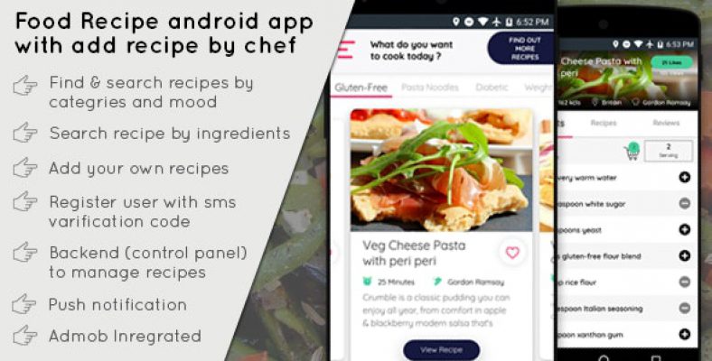 Food Recipe android app