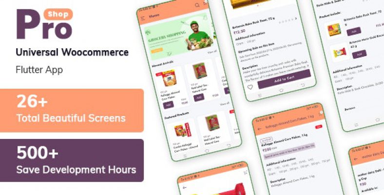 دانلود سورس ProShop - Multipurpose Woocommerce Flutter App