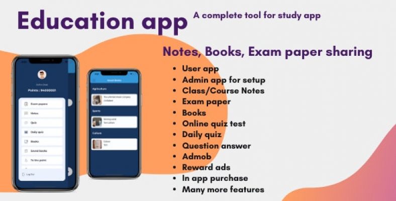 Education app with quiz