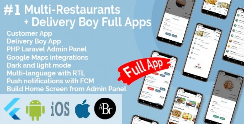 Multi-Restaurants Flutter App