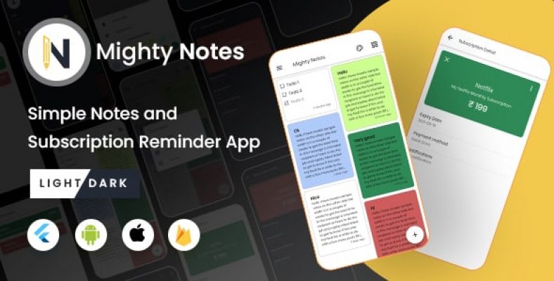 MightyNotes Flutter